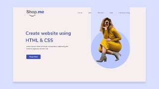 How To Make A Website Header Using HTML And CSS | Create Website Design With HTML \u0026 CSS