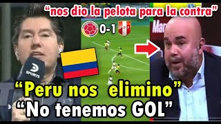 DESTROZADOS! PERIODISTAS COLOMBIANOS REACCIONARON a COLOMBIA VS PERU 1-0 HOY PRENSA