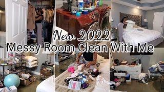 New 2022 Messy Room Clean With Me | Cleaning Motivation | Real Life | Declutter | Chelley Royston