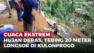 Hujan Deras, Tebing 20 Meter Longsor di Kulonprogo | OneNews Update