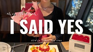 【Joyful Moment】Proposal Vlog / 25-Year-Old Nurse / Skytree / 634 🌹