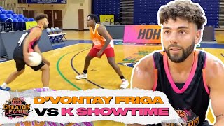 K Showtime Pulls Up On D'Vontay Friga For A 1v1! | $50,000 HoH Creator League!