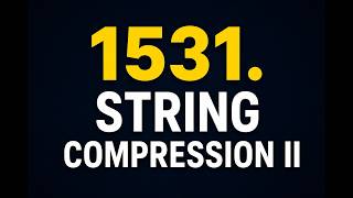 Leetcode 1531 String Compression II