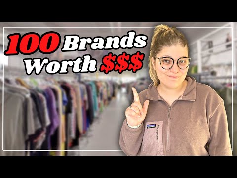 The 100 best brands to save and resell online in 2024! Sell on eBay and Poshmark!