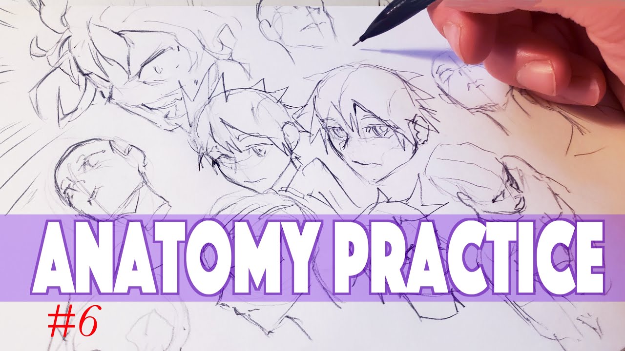 Drawing Anime Head Practice Sketchbook Drawing Anime Manga Sketch