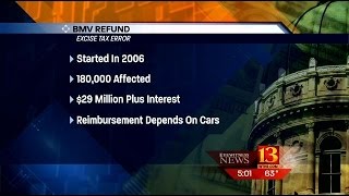 Indiana BMV to issue $29M in excise tax refunds