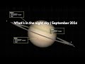 What's in the night sky, September 2024