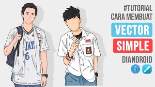 Cara Membuat Vector Kartun Simple Keren Untuk Pemula diAndroid | Infinite Design