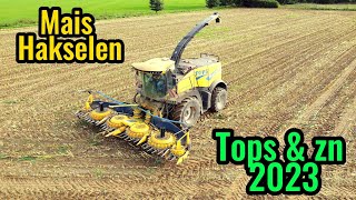 Mais Hakselen 2023 - Tops \u0026 zn - New Holland FR780 - 4K Drone \u0026 Go-pro