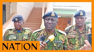 Rift Valley police boss holds high level security meeting hours after KDF drama in Lodwar