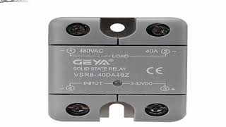 GEYA VSR8 Solid State Relay 10A 25A 40A 60A 80A 100A 120A single phase 3-32VDC Input 24-480VAC Outpu