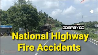 Nagpur Hills Road | Lorry 🚛 Fire 🔥Accidents | Safety First | Be Careful Be Aware | Be Safe🙏#gobabygo