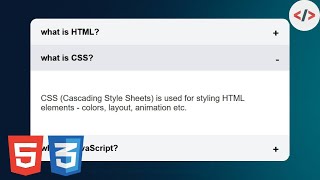 💡 Create a CSS-Only Accordion Menu (Under 4 Minutes!)