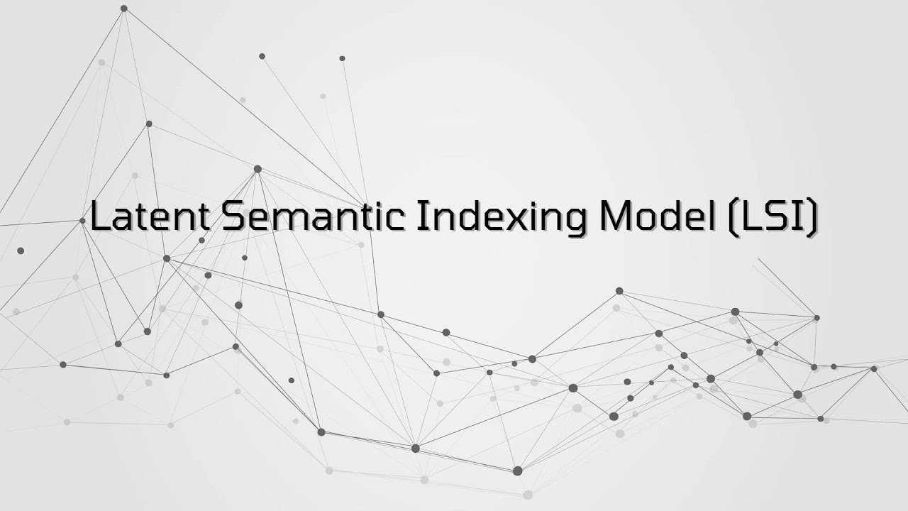 Latent Semantic Indexing Model - [CE-KMITL 2565] - YouTube