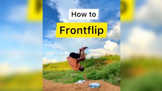 How to frontflip 🔥frontflip tutorial #shorts hyperhook Aashish