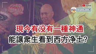 现今有没有一种神通，能让众生看到西方净土？【大安法师开示】