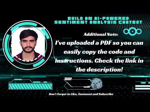 How to build an AI-powered chatbot for sentiment analysis | Step by step guide with pdf