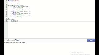 Code using expression and statement