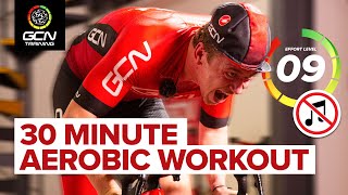 30 Minute Sprint and Threshold HIIT Indoor Cycling Cardio Workout Without Music 🔇 | Get Fit Fast