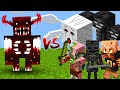 Blood Warden Vs All Nether Mobs Battle In Minecraft