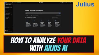 [2025] How To Analyze YOUR DATA With Julius AI