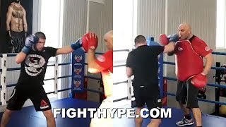 KHABIB PERFECTING SAME HAYMAKER THAT FLOORED MCGREGOR; GETTING HANDS READY FOR POIRIER CLASH