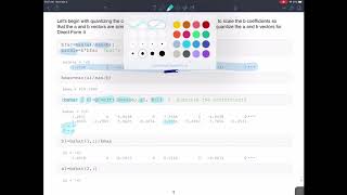 Quantized Filter Coefficients