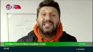 23 ELAZIĞ FK TEKNİK SORUMLUSU TÜTÜNCİ, ZORLU ŞARTLARDA MÜCADELE EDEN FUTBOLCULARINA ÖVGÜLER YAĞDIRDI