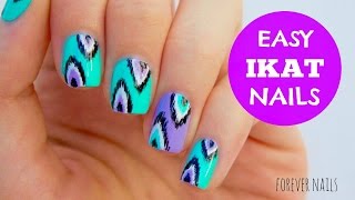 Easy IKAT Nails