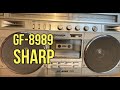 Sharp GF-8989 Vintage Radio Cassette Boombox. Retro Ghetto Blaster