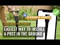 Easily install a wood post in the ground | No digging or concrete | Learn About Our Product: NYS30B