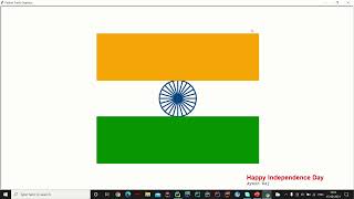 Independence Day in Python Turtle | Python | Turtle | Source Code Link in Description Box