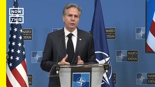 Secretary of State Blinken Holds News Conference After NATO Meeting