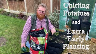 Planting First Early Potatoes in Containers