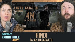 Falak Tu Garaj Tu Lyrical (Hindi) | KGF Chapter 2 | Rocking Star Yash | irh daily REACTION!