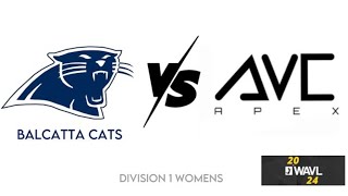 Balcatta Cats V Apex | Match 2 | WAVL D1W 2024