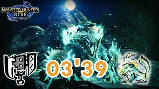 【MHRise】6★雷狼龍 斬擊斧 單人 03'39/ジンオウガ スラッシュアックス ソロ 03'39/Zinogre Switch Axe Solo 03'39【捕獲/Capture】