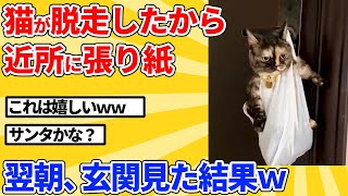 【2ch動物スレ】猫が脱走したから近所に張り紙したら、翌朝届いてたｗｗｗｗｗ