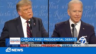 Highlights from first presidential debate between President Donald Trump, former VP Joe Biden