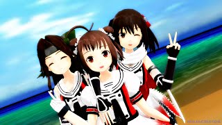 【MMD艦これ】Everybody 【川内三姉妹】