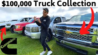 My $100k Truck Collection *Updated* With Cummins, Vortec, 6.0 Diesel.