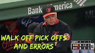 Walk Off Errors & Pick Offs
