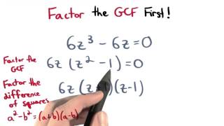 Factor the GCF First - Visualizing Algebra