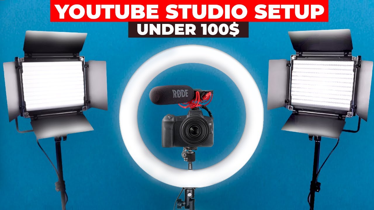 Cheap Youtube Studio Setup Under 100$ / Best Budget Youtube Equipment ...