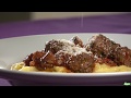 Recept: Polenta met aubergine en gehaktballetjes