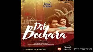 Dil Bechara  song . Sushant singh Rajput last movie .  #Dilbechara ringtone .Title track.