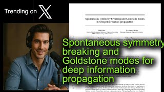 Spontaneous symmetry breaking and Goldstone modes for deep information propagation