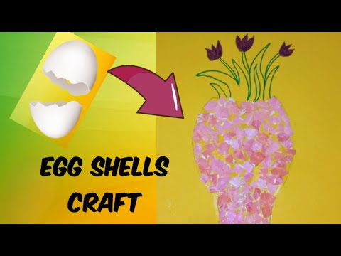 Diy Egg Shells Craft Egg Shells Vase Easy Craft Zimrah S Glory In