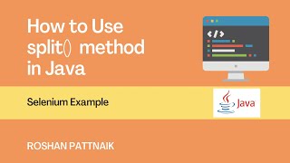 How to use split() method in java 👨💻@smartclassroom09