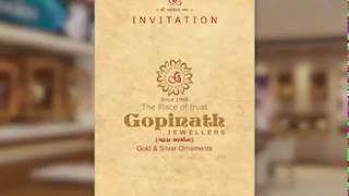 Gopinath Jewellers invitation || opening ceremony 26th August 2018 || Luxurious Gold Showroom